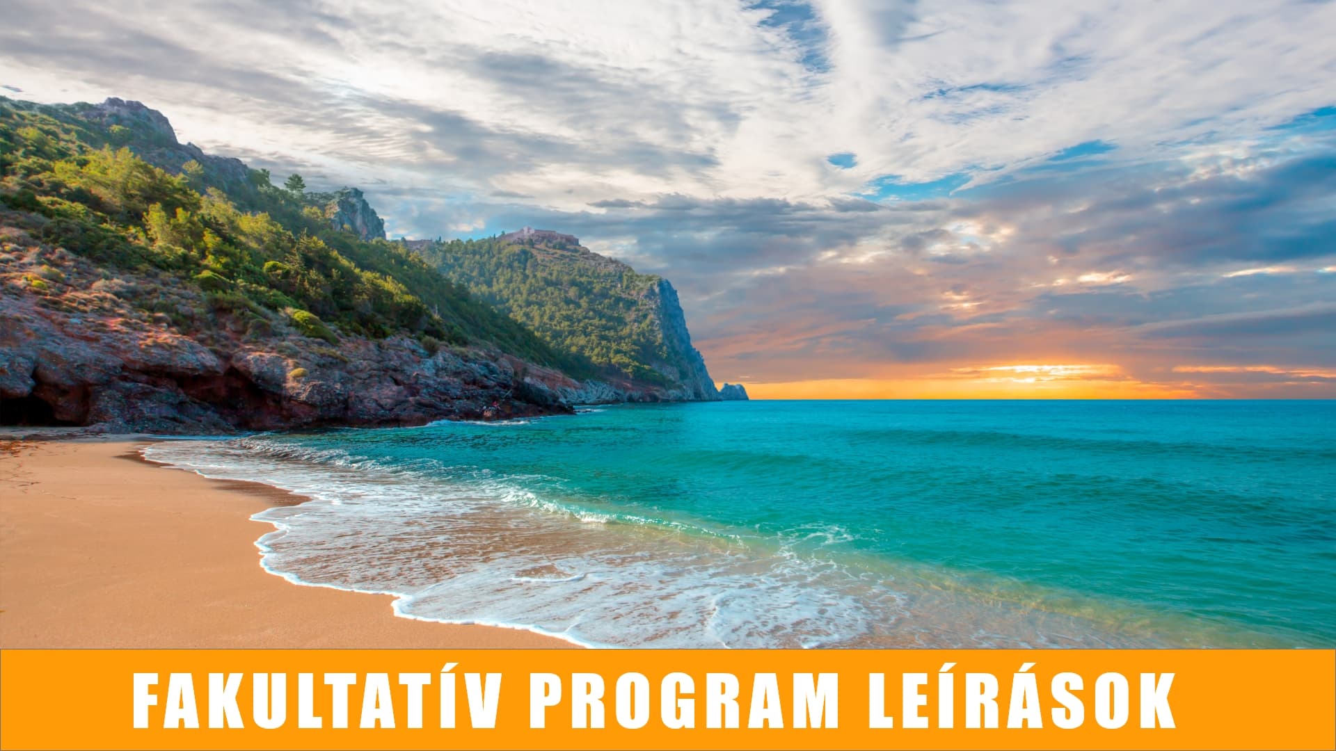 A paraliai fakultatív programokról bővebben 2026.